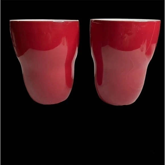 Vintage 2008 Starbucks by Aida Handleless Mugs, Set of 2 - Picture 1 of 4